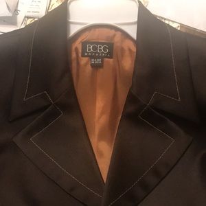New, never-worn beautiful, authentic BCBG microfiber blazer. Size is medium.